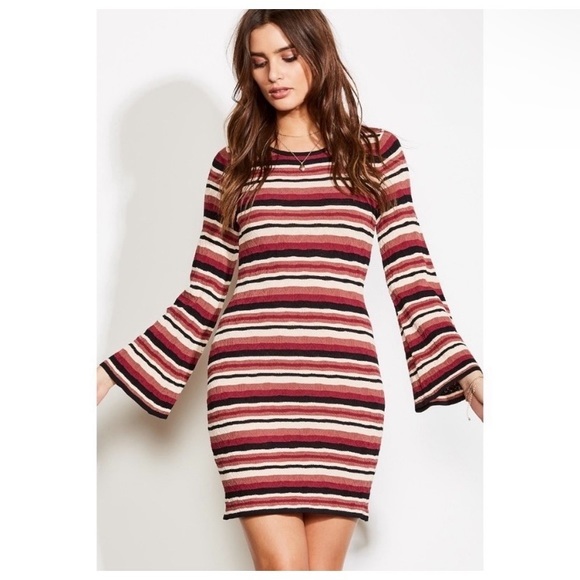 ALI & JAY IT WAS ALL A DREAM STRIPE DRESS SIZE SMALL - Picture 3 of 10